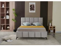Voodi 180x200 CARLA helehall pilt 3