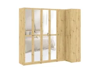 Riidekapp BEN 2D+1HDF+1PGL - Valge pilt 9