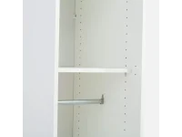 Riidekapp BEN 2D+1HDF+1PGL - Valge pilt 4
