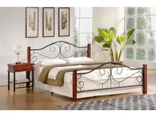 Кровать 160x200 VIOLETTA 160 вишня антик pilt